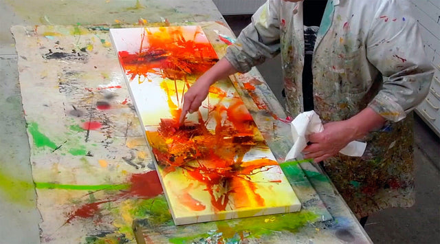 Lerne im geistreich Online-Kurs mit Alfred Hansl Farbexplosion mit Ruhephasen kennen