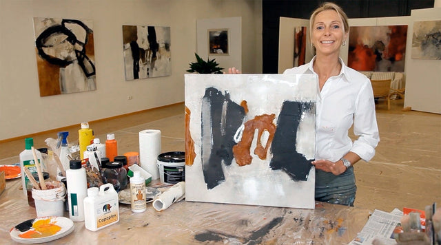 Lerne im geistreich Online-Kurs mit Annette Lehrmann Bitumen und Rosteffekt kennen