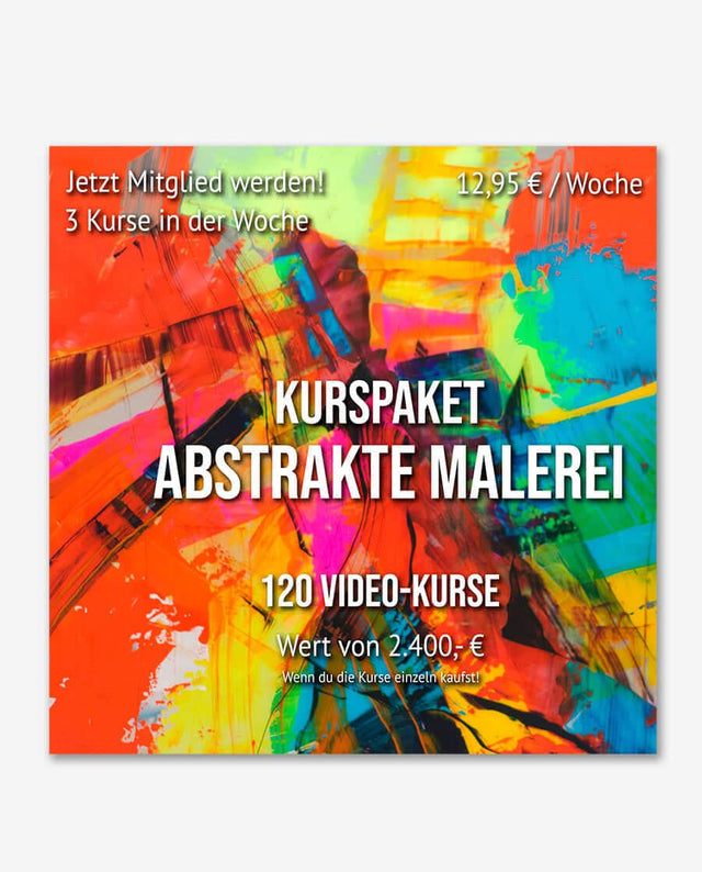 Lerne im geistreich Online-Kurs mit geistreich Akademie Kurspaket - Abstrakte Malerei kennen