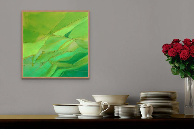 Lerne im geistreich Online-Kurs mit Helga Budde-Engelke Grün - Klare Farben und Lasurmalerei kennen