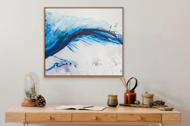 Lerne im geistreich Online-Kurs mit Isabelle Zacher-Finet Kraftvoll Blau - Experimentelle Malerei kennen