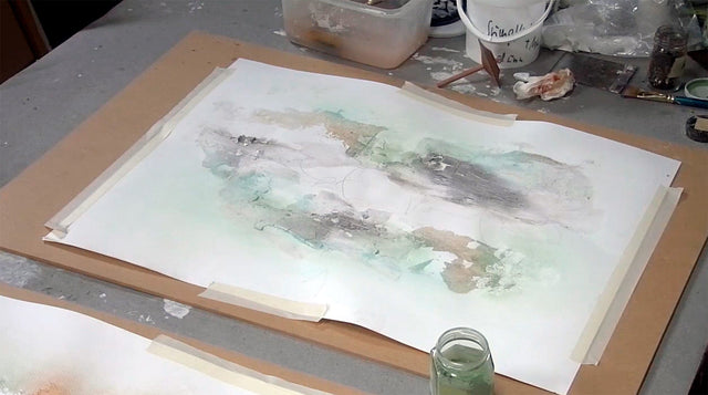 Lerne im geistreich Online-Kurs mit Ute Hoeg Sumpfkalk auf Papier - großes Format kennen