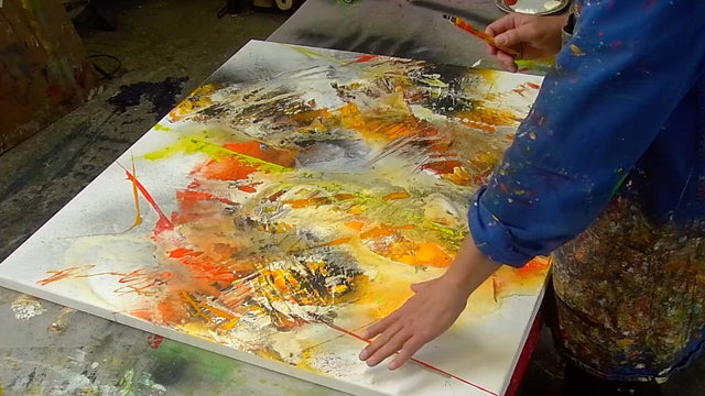 Lerne im geistreich Online-Kurs mit Alfred Hansl Erdtöne und expressive Textur kennen