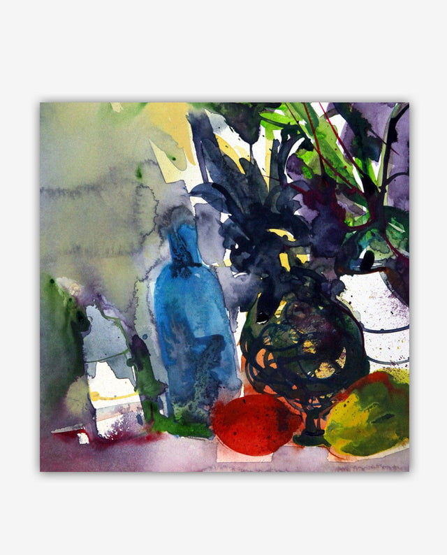 Lerne im geistreich Online-Kurs mit Andreas Mattern Stillleben Obst und Blumen in Aquarell kennen