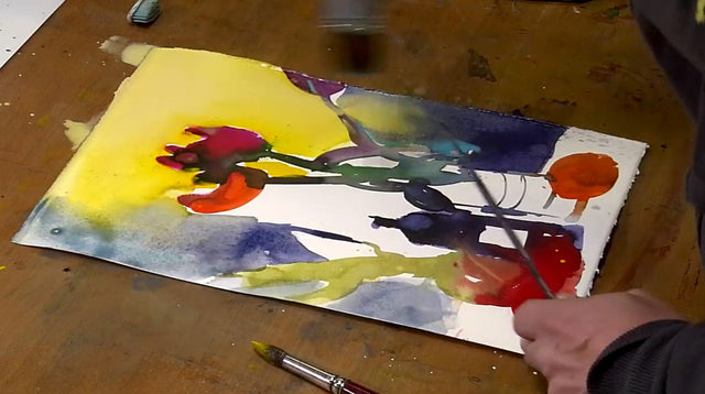 Lerne im geistreich Online-Kurs mit Andreas Mattern Stillleben Obst und Blumen in Aquarell kennen