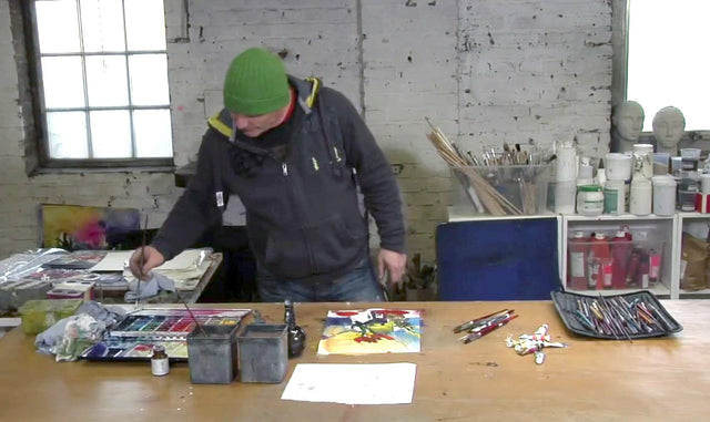 Lerne im geistreich Online-Kurs mit Andreas Mattern Stillleben Obst und Blumen in Aquarell kennen