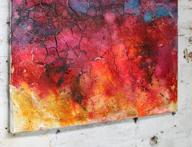 Lerne im geistreich Online-Kurs mit Angelika Biber Landschaft mit Acryl und Beizen kennen