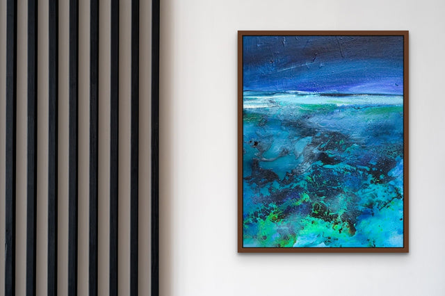 Lerne im geistreich Online-Kurs mit Angelika Biber Landschaft mit Bitumen-Schüttung kennen