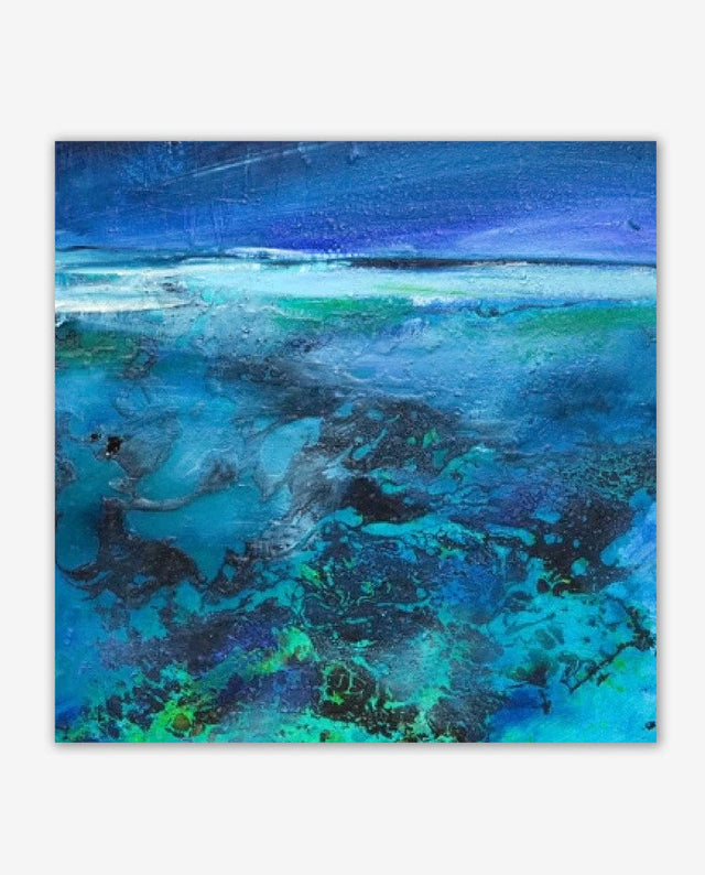 Lerne im geistreich Online-Kurs mit Angelika Biber Landschaft mit Bitumen-Schüttung kennen