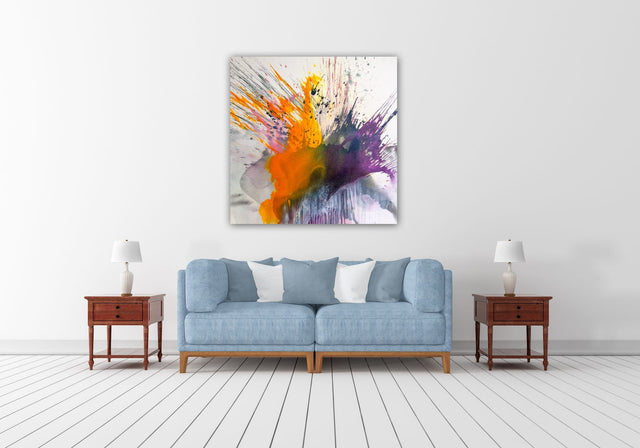 Lerne im geistreich Online-Kurs mit Angelika Domenig Aqua-Acryl in Schütt-Technik kennen