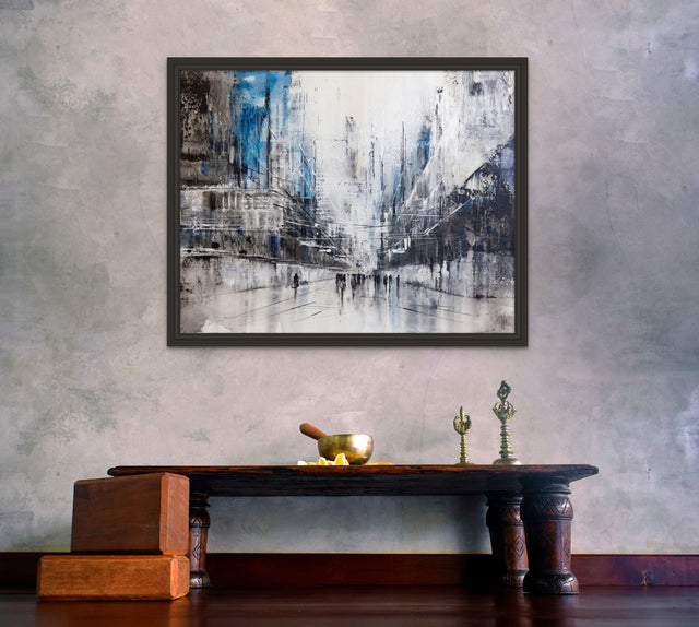 Lerne im geistreich Online-Kurs mit Angelika Domenig Cityscapes Blue kennen