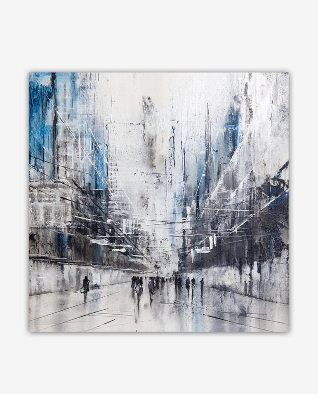 Lerne im geistreich Online-Kurs mit Angelika Domenig Cityscapes Blue kennen
