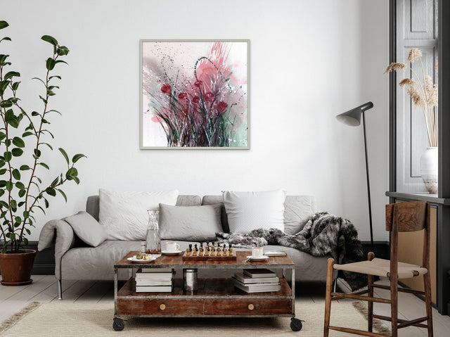 Lerne im geistreich Online-Kurs mit Angelika Domenig Gräser in Aqua-Acryltechnik kennen