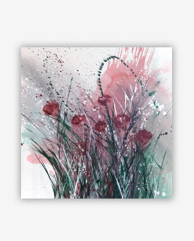 Lerne im geistreich Online-Kurs mit Angelika Domenig Gräser in Aqua-Acryltechnik kennen