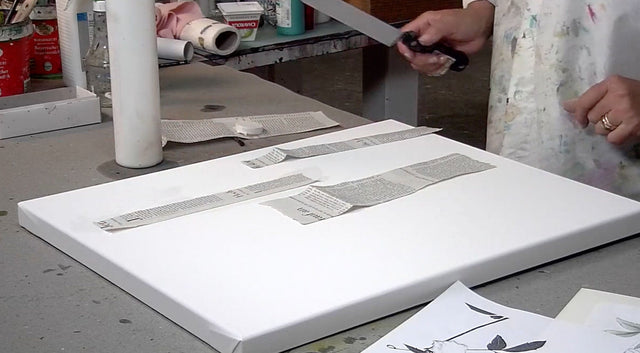 Lerne im geistreich Online-Kurs mit Anita Hörskens Clematis in Mischtechnik kennen