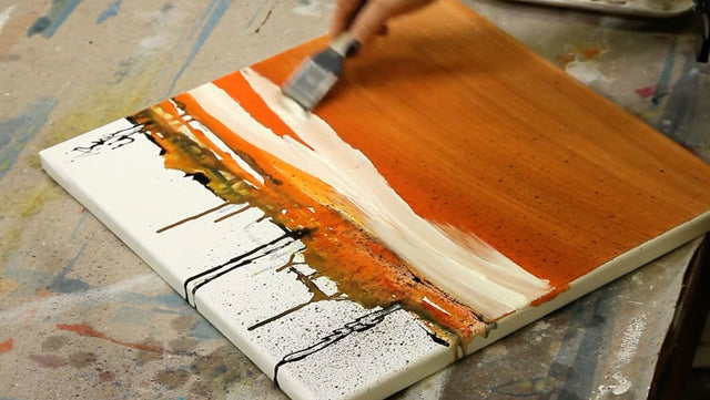 Lerne im geistreich Online-Kurs mit Annegret Poschlep Landschaft grafisch und abstrakt kennen