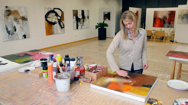 Lerne im geistreich Online-Kurs mit Annette Lehrmann Farbbild - Bildfindung, Abstraktion einer Fotovorlage kennen