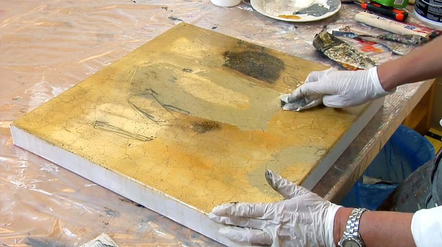 Lerne im geistreich Online-Kurs mit Annette Lehrmann Krakelee-Technik kennen