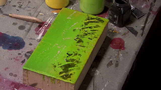 Lerne im geistreich Online-Kurs mit Birgit Hüttemann-Holz Enkaustik "Basics + Techniken" Einführungskurs kennen