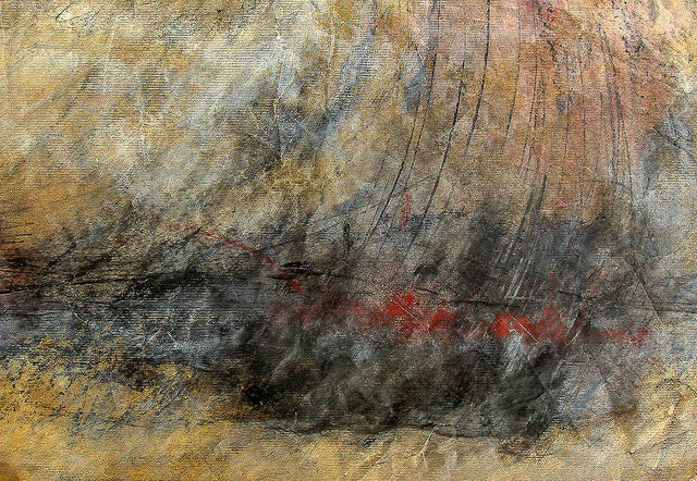 Lerne im geistreich Online-Kurs mit Brigitte Riechelmann Acryl-Mischtechnik mit Graphit kennen