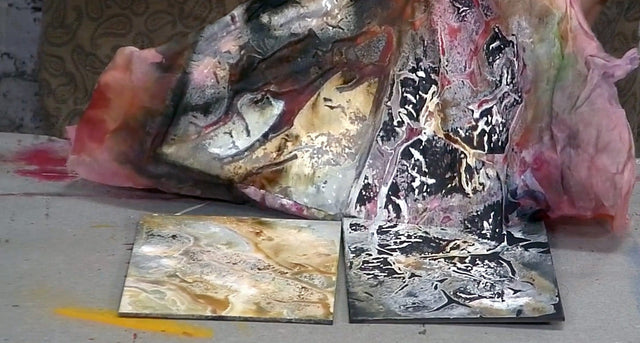 Lerne im geistreich Online-Kurs mit Brigitte Waldschmidt Tuchtechnik Black & White kennen