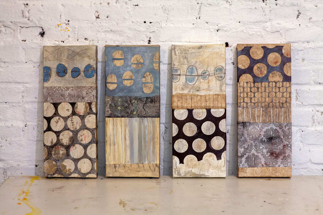 Lerne im geistreich Online-Kurs mit Cordula Kagemann Collage art - making collage material and encaustic wax - Voiceover (EN) kennen