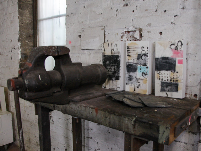 Lerne im geistreich Online-Kurs mit Cordula Kagemann Collage mit Papier und Wachs kennen