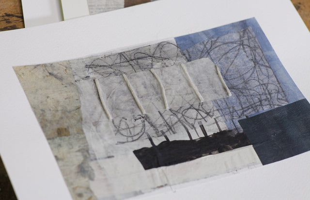 Lerne im geistreich Online-Kurs mit Cordula Kagemann Collagekunst - Herstellung Collagematerial und Fototransfer kennen