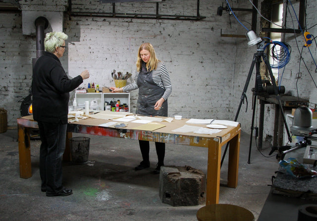 Lerne im geistreich Online-Kurs mit Cordula Kagemann Diagonale, Reihung, goldener Schnitt und Collage kennen