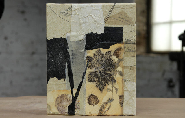 Lerne im geistreich Online-Kurs mit Cordula Kagemann Eco-Printing und Collage kennen