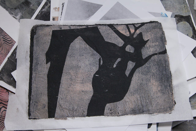 Lerne im geistreich Online-Kurs mit Cordula Kagemann Gellidruck und Collage kennen