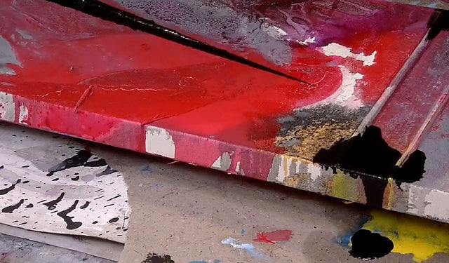 Lerne im geistreich Online-Kurs mit Dietmar Wölfl 2 Strukturbilder mit Beize - Wölfl-Technik kennen