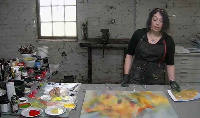 Lerne im geistreich Online-Kurs mit Era Freidzon Tulpenwiese in Acryl und Tusche kennen