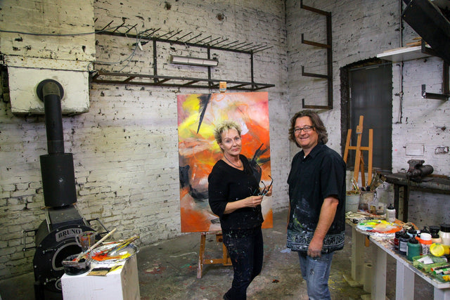 Lerne im geistreich Online-Kurs mit Eva Hoppert Expressive Malerei auf Papier kennen