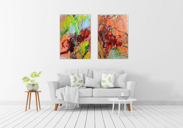 Lerne im geistreich Online-Kurs mit Eva Hoppert Expressive Malerei auf Papier kennen