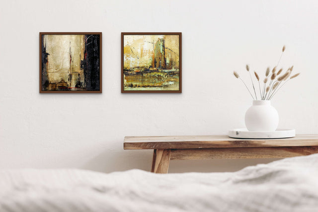 Lerne im geistreich Online-Kurs mit Friederike Meintke Stadt mit Gips, Bitumen und Acryl kennen