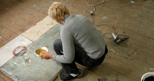 Lerne im geistreich Online-Kurs mit Gabriele Middelmann Innere Räume in Mischtechnik kennen