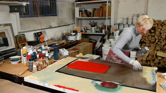 Lerne im geistreich Online-Kurs mit Gabriele Middelmann Innere Räume in Mischtechnik kennen