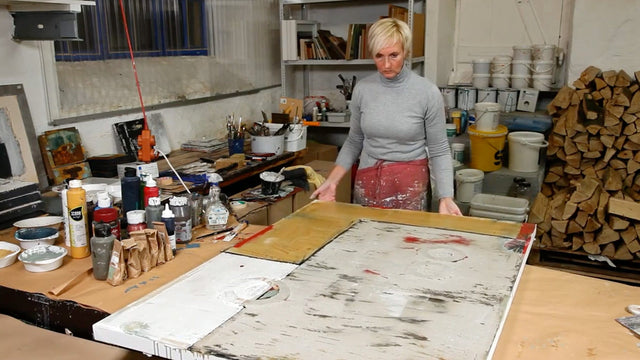 Lerne im geistreich Online-Kurs mit Gabriele Middelmann Innere Räume in Mischtechnik kennen