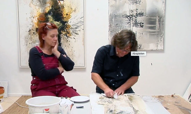 Lerne im geistreich Online-Kurs mit Gabriele Musebrink Baumaterial auf Seidelbastpapier kennen