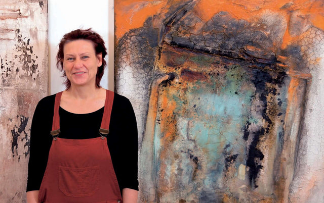 Lerne im geistreich Online-Kurs mit Gabriele Musebrink Fluß strukturierter Farbintensität - Himalaya kennen