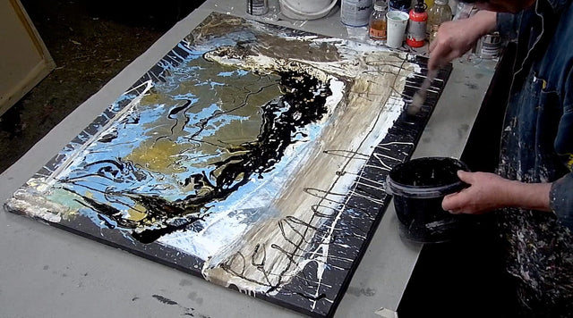 Lerne im geistreich Online-Kurs mit geistreich Pakete Experimentelle Malerei - Grosses Paket kennen