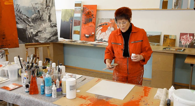 Lerne im geistreich Online-Kurs mit geistreich Pakete Experimentelle Malerei - Grosses Paket kennen