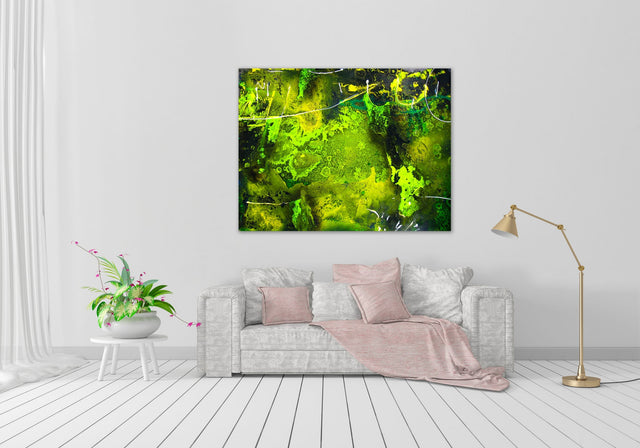 Lerne im geistreich Online-Kurs mit Günther Reil Adhäsions-Technik - Grundlagen und Malprozess kennen