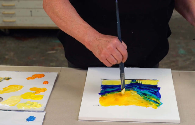 Lerne im geistreich Online-Kurs mit Helga Budde-Engelke Abstraktion eines Wolkenbruchs - 3 Wege kennen