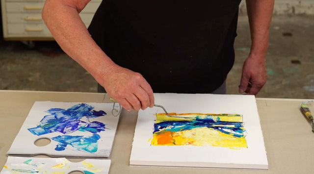 Lerne im geistreich Online-Kurs mit Helga Budde-Engelke Abstraktion eines Wolkenbruchs - 3 Wege kennen