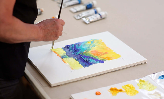 Lerne im geistreich Online-Kurs mit Helga Budde-Engelke Abstraktion eines Wolkenbruchs - 3 Wege kennen