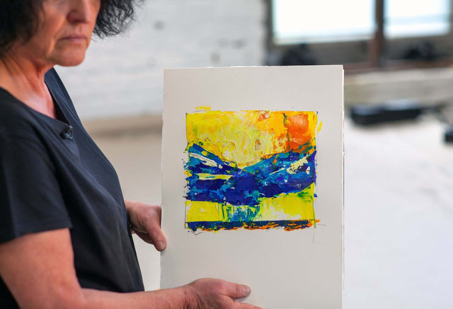 Lerne im geistreich Online-Kurs mit Helga Budde-Engelke Abstraktion eines Wolkenbruchs - 3 Wege kennen