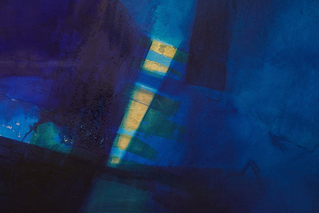 Lerne im geistreich Online-Kurs mit Helga Budde-Engelke Geheimnisvolles Blau auf Gold kennen