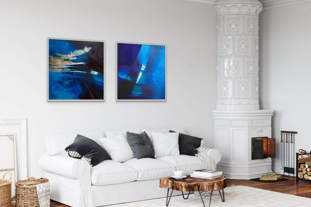 Lerne im geistreich Online-Kurs mit Helga Budde-Engelke Geheimnisvolles Blau auf Gold kennen